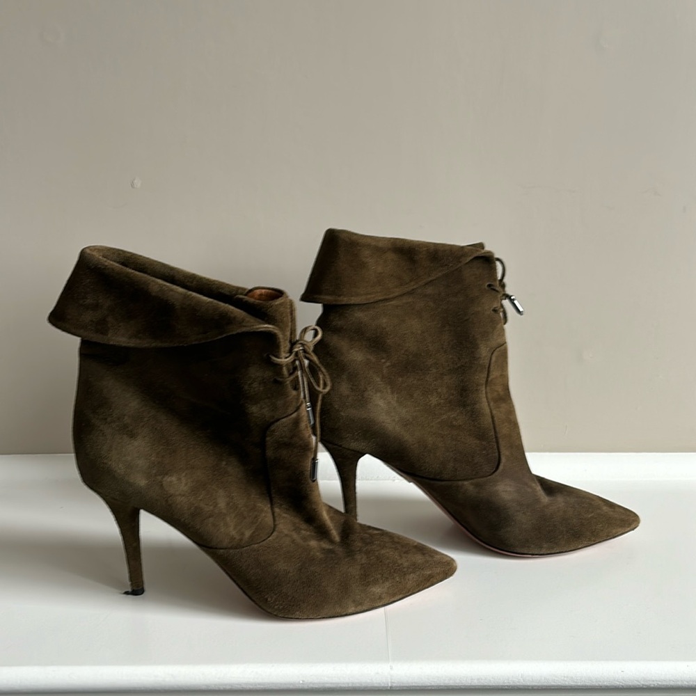Aquazarra suede booties 38/7.5